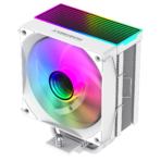GameMax Sigma 550 WHITE ARGB CPU Cooler — 120 mm PWM Infinity Fan 🌈 | 5× 6 mm Copper Heat Pipes 🔥 | TDP 220 W 💪 - Image 4