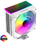GameMax Sigma 550 WHITE ARGB CPU Cooler — 120 mm PWM Infinity Fan 🌈 | 5× 6 mm Copper Heat Pipes 🔥 | TDP 220 W 💪