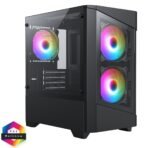 CiT Level 1 Micro-ATX Gaming Case — Tempered Glass Front & Side 🪟🪟 | 3× 120 mm RGB Rainbow Fans 🌈 | Top 280 mm Rad Support 🧊 | Compact Footprint 🧰