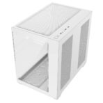 CiT Vision White ATX Gaming Cube with Tempered Glass Front and Side Panels with 4 x CiT Tornado Dual-Ring Infinity Fans - Image 6