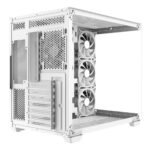 CiT Vision White ATX Gaming Cube with Tempered Glass Front and Side Panels with 4 x CiT Tornado Dual-Ring Infinity Fans - Image 9
