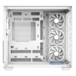 CiT Vision White ATX Gaming Cube with Tempered Glass Front and Side Panels with 4 x CiT Tornado Dual-Ring Infinity Fans - Image 12