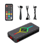 GameMax Hype (Black) Mid-Tower ATX — Dual-Chamber 🧱 | Panoramic Tempered Glass 🪟🪟🪟 | 3× 120 mm Infinity ARGB Fans 🌈 | USB-C ⚡ - Image 2