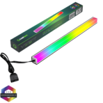 GameMax Viper AR-30 Double-Side Magnetic ARGB LED Strip — 300 mm 📏 | 30 Addressable LEDs ✨ | 5V 3-Pin AURA Sync 🔌