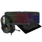 CiT Raptor 4-in-1 Keyboard Mouse Headset Mouse Pad Combo Kit