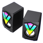 GameMax SR01 RGB PC Gaming Speakers — USB Powered 🔌 | 3.5 mm AUX 🎧 | 2×3W RMS ⚡ | Compact 💼 | RGB Glow 🌈 - Image 5